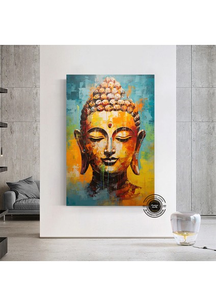 Buddha Kanvas Tablo, Yoga Temalı Dekor, Meditasyon Tablosu, Lotuslu Duvar Dekoru fırsatları