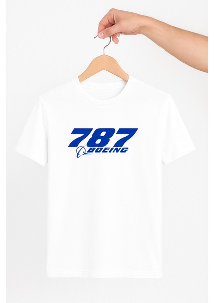 Boeing 787 Unisex Tshirt Pilot - Havacı - Uçak Tutkunu Hediye