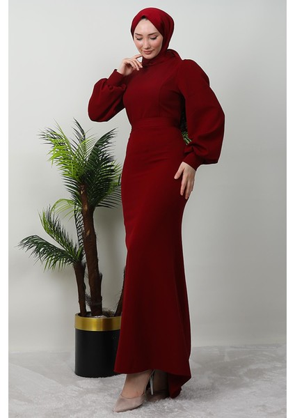 Lavin Krep Elbise Bordo fiyatları