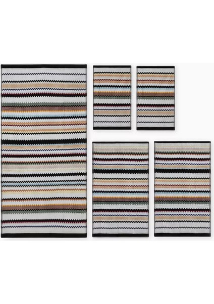 Mıssonı Home Curt Zigzag 5’li Havlu Seti, Pamuklu, Yumuşak, Ikonik Zigzag Desenler fiyatları