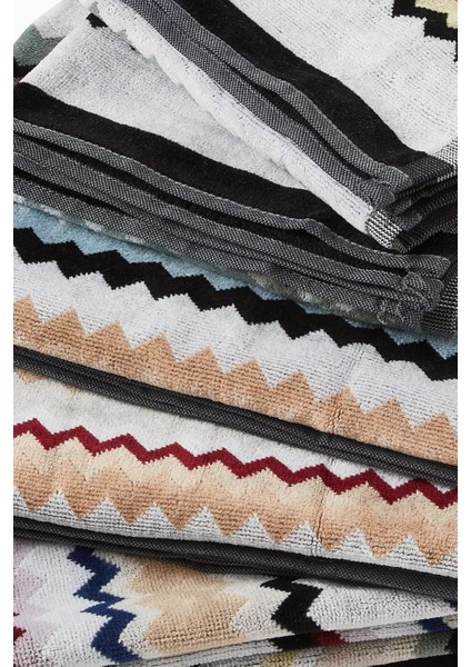 Mıssonı Home Curt Zigzag 5’li Havlu Seti, Pamuklu, Yumuşak, Ikonik Zigzag Desenler modelleri