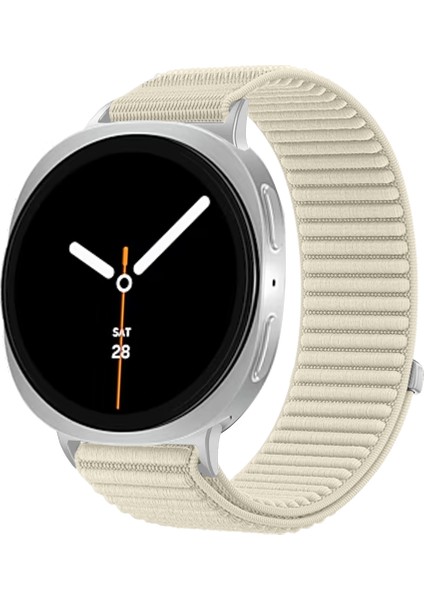 Samsung Galaxy Watch 8 44MM 40MM 47MM Ile Uyumlu Naylon Spor Loop Kordon Ayarlanabilir Rahat ve Dayanıklı