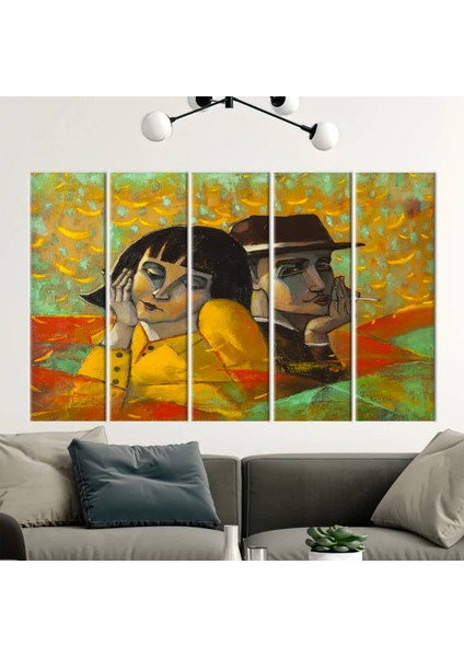 Aşıklar Portre Posteri, Sevgililer Günü Tablosu, Erkek-Kadın Portre Kanvası fırsatları