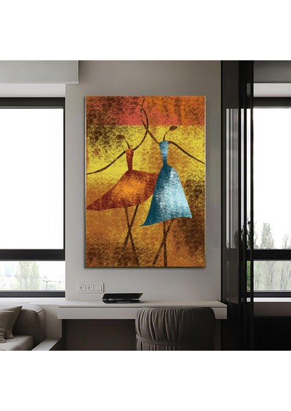 Renkli Sanat Eseri – Yağlı Boya Baskısı; Balerin Suluboya; Bale Kanvas; Dans Sanatı; Afrikalı Kadın fiyatları