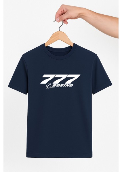 Boeing 777 Unisex Tshirt Pilot - Havacı - Uçak Tutkunu Hediye