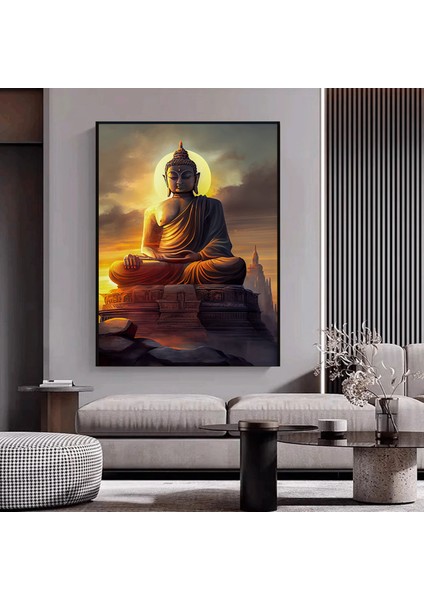 Buddha Kanvas Tablosu; Asya Duvar Sanatı; Meditasyon Kanvası; Budist Baskı; Meditasyon Duvar Sanatı; fiyatları