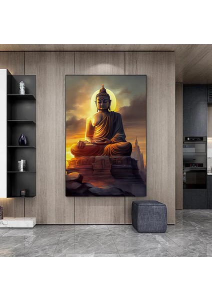 Buddha Kanvas Tablosu; Asya Duvar Sanatı; Meditasyon Kanvası; Budist Baskı; Meditasyon Duvar Sanatı; fırsatları