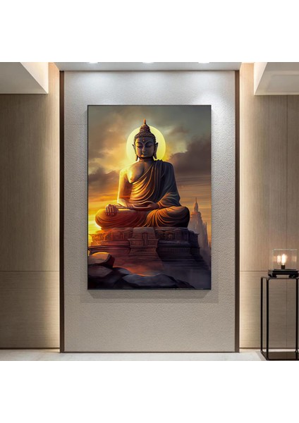 Buddha Kanvas Tablosu; Asya Duvar Sanatı; Meditasyon Kanvası; Budist Baskı; Meditasyon Duvar Sanatı; indirimleri