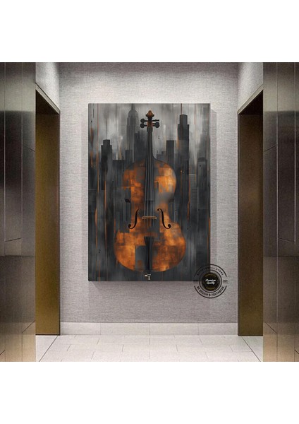 Keman Soyut Duvar Sanatı Kanvas; Keman Duvar Sanatı; Soyut Duvar Sanatı; Keman Sanatı; Müzik Tablosu modelleri