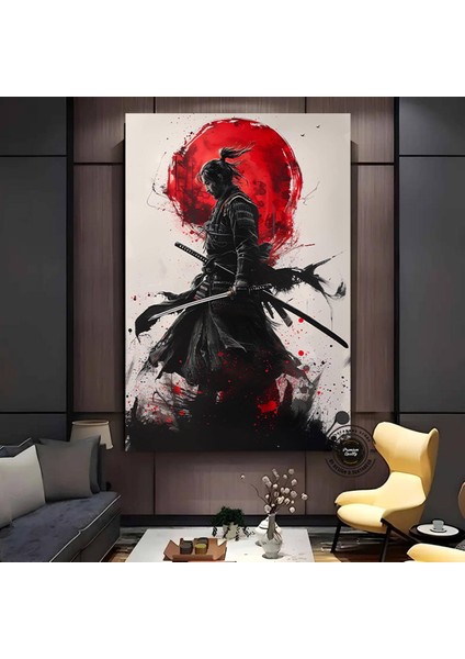 Samuray Sanatı, Samuray Kanvas Baskısı, Samuray Resmi, Samuray Duvar Sanatı, Japon Samuray Resmi fırsatları
