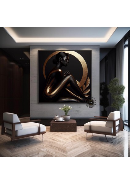 Afrikalı Kadın Çıplak Sanatı – Siyah Erotik Sanat; Sıcak Yatak Odası Dekoru; Siyah Kadın Çıplak Kanv fiyatları