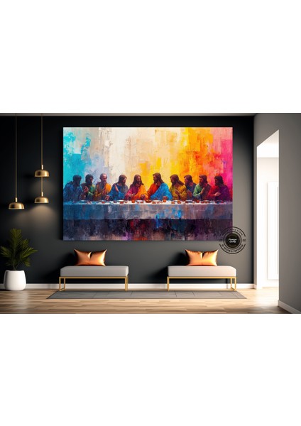 Son Akşam Yemeği Kanvas; Dini Duvar Dekoru; Isa Mural Tablo; Ekstra Büyük fiyatları