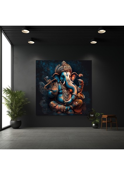 Harika Ganesha Duvar Sanatı – Soyut Duvar Sanatı, Renkli Ilham Veren Ganesha Kanvas Tablosu indirimleri