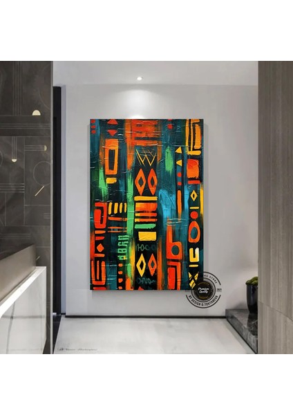 Afrika Duvar Sembolleri – Afrika Kanvas Boyama; Afrika Kültürü Ev Dekoru; Lüks Duvar Sanatı; Hediye fiyatları