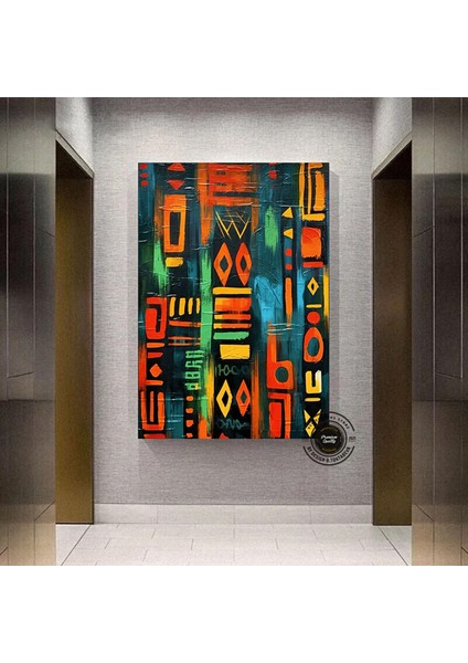 Afrika Duvar Sembolleri – Afrika Kanvas Boyama; Afrika Kültürü Ev Dekoru; Lüks Duvar Sanatı; Hediye modelleri