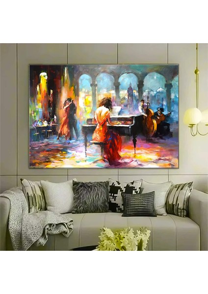 Piyanist Kadın Tango Posteri Duvar Sanatı, Müzisyen Baskısı, Reprodüksiyon Kanvas fiyatları