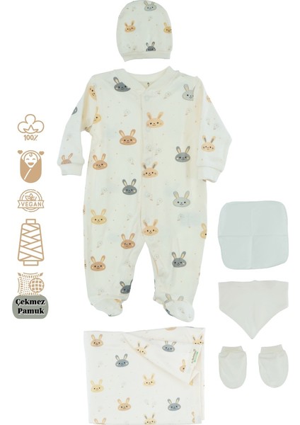 Erkek Bebek Yeni Doğan 10 Lu Zıbın Seti 0-3 Aylık %100 Organik Pamuk Yumuşak TEBGB50KREM03 fiyatları