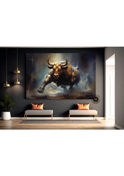 Boğa Kanvas Resmi; Renkli Boğa; Boğa Tablo Sanatı; Boğa Duvar Dekoru; Highland Ineği; Soyut Boğa Kan fiyatları