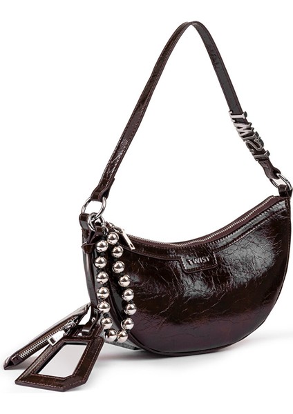 Deri Görünümlü Karma Aksesuarlı Çanta TW6250052027035