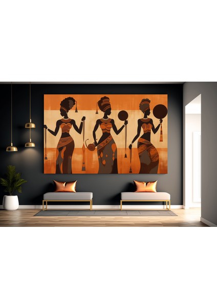 Afrika-Amerikan Kültür Tablosu, Yerel Kadınlar Temalı Duvar Kanvası fiyatları