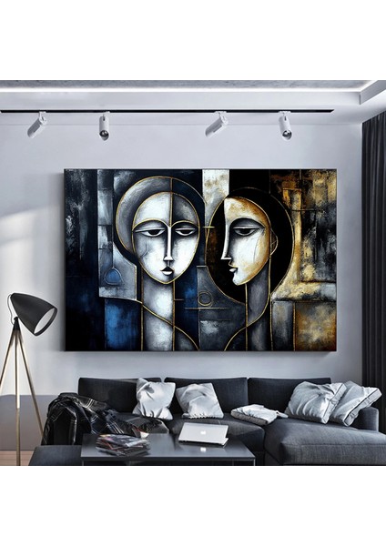 Soyut Yüz Boyama Sanatı, Geometrik Iç Mekan Kanvas, Modern Duvar Dekoru fiyatları