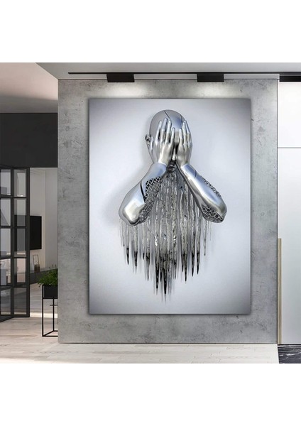 Ağlayan Adam Kanvas Baskısı, Ev Dekoru ve Duvar Panosu