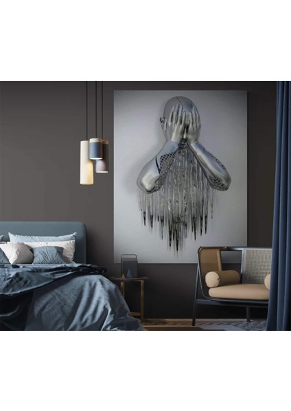 Ağlayan Adam Kanvas Baskısı, Ev Dekoru ve Duvar Panosu modelleri