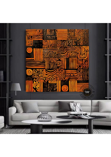 Afrika-Amerikan Kültürü Duvar Sanatı; Afrika Kültürü Duvar Dekoru; Kabile Duvar Sanatı; Soyut Kanvas