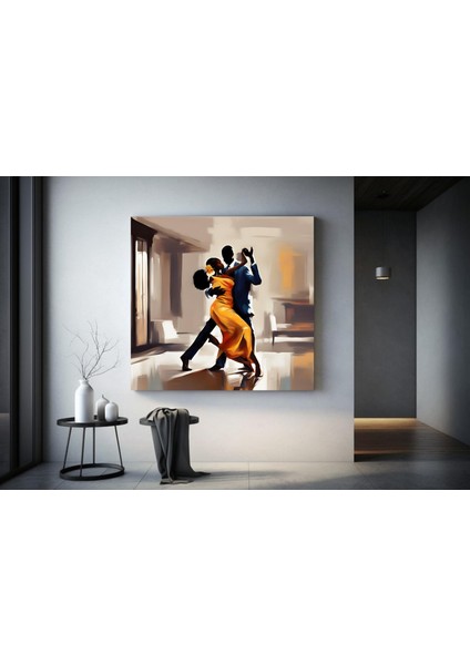 Afrikalı Dans Eden Çift Kanvas Tablosu indirimleri