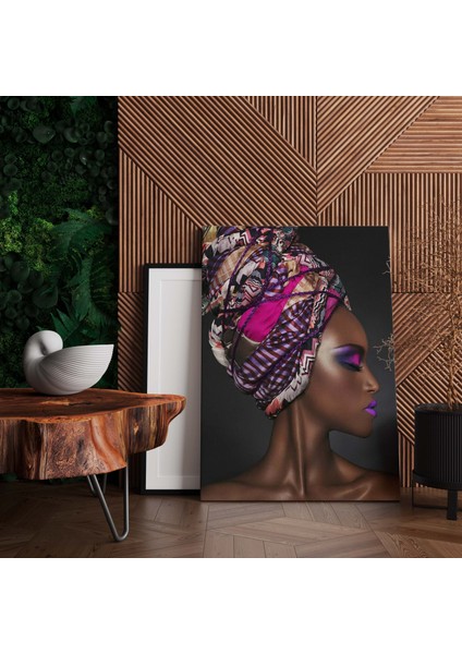 Modern Afrikalı Kadın Kanvas Tablosu; Oturma Odası Dekoru; Etnik Kadın Sanatı fiyatları