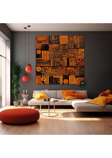 Afrika-Amerikan Kültürü Duvar Sanatı; Afrika Kültürü Duvar Dekoru; Kabile Duvar Sanatı; Soyut Kanvas modelleri