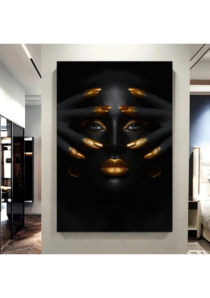 Modern Afrikalı Kadın Kanvas Tablo; Oturma Odası Dekoru; Etnik Kadın Sanatı; Afrikalı Kadın Baskısı fırsatları