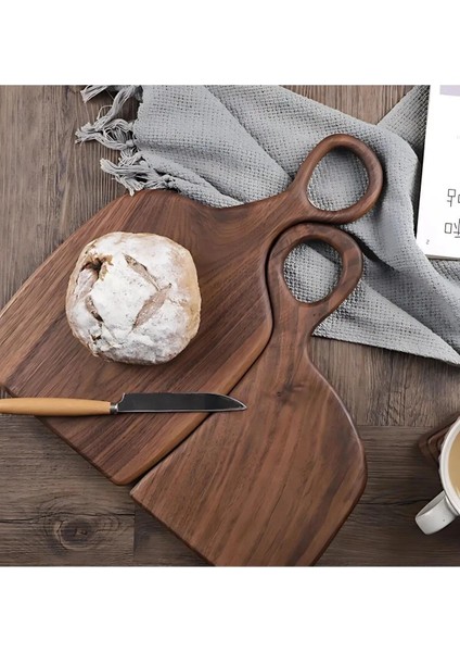 2'li Ceviz Ağacı %100 Doğal Kesme Sunum Tahtası