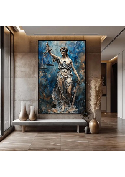 Adalet Terazisi Kanvası, Avukat Ofisi Duvar Dekoru, Avukatlar Için Hediye Tablosu fiyatları