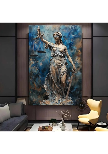 Adalet Terazisi Kanvası, Avukat Ofisi Duvar Dekoru, Avukatlar Için Hediye Tablosu fırsatları