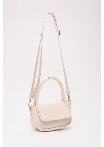 Krem SHK198 Suni Deri ,tek Bölmeli, Çıtçıtlı Ayarlanabilir Askılı El, Kol ve Omuz Çantası fiyatları