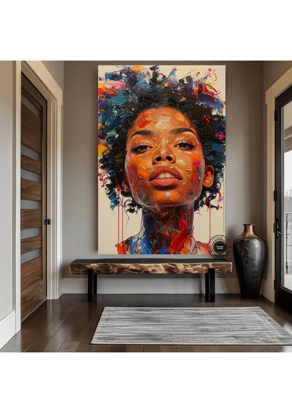 Afrika Kadın Portresi, Afrika Amerikan Kültürü, Afrika Kabilesi Duvar Sanatı indirimleri