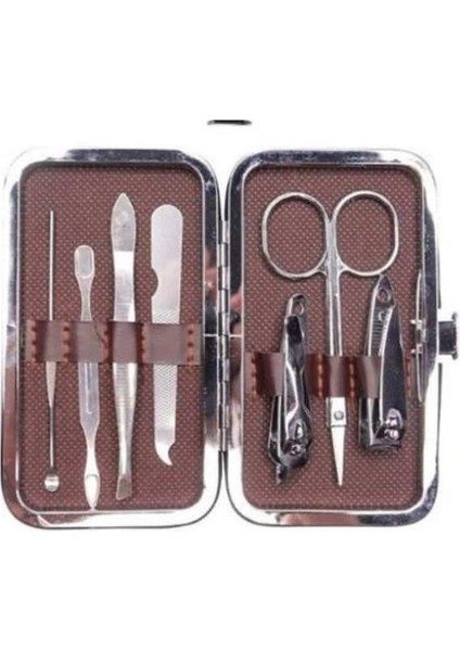 Çantalı 7 Parça Manikür Pedikür Seti Tırnak Makası Cımbız Törpü