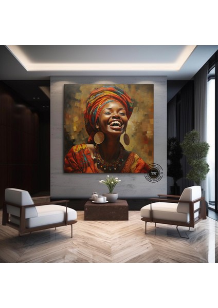 Afrika-Amerikan Pop Art Kadın Tablosu – Renkli Soyut Duvar Sanatı fiyatları