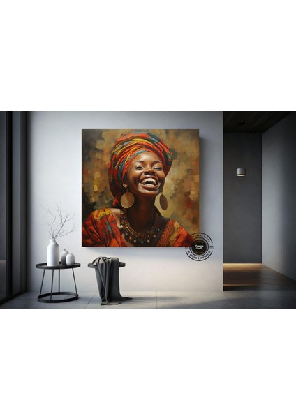 Afrika-Amerikan Pop Art Kadın Tablosu – Renkli Soyut Duvar Sanatı indirimleri