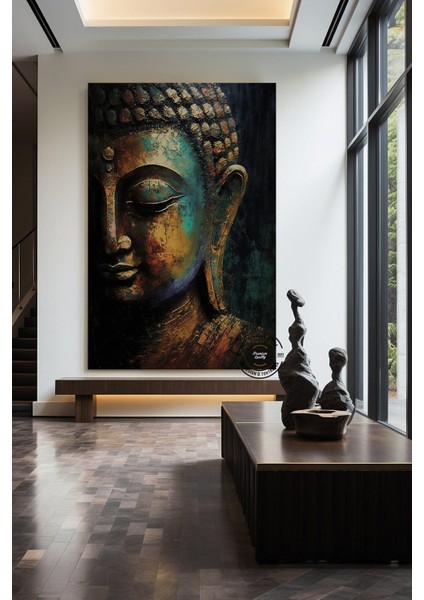 Buddha Kanvas Tablo – Yoga ve Meditasyon Temalı Duvar Sanatı – Lotus ve Hediye modelleri