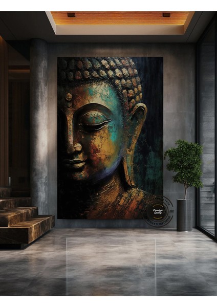 Buddha Kanvas Tablo – Yoga ve Meditasyon Temalı Duvar Sanatı – Lotus ve Hediye fırsatları