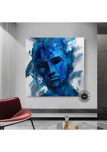 Soyut Portre Kanvas Sanatı, Lüks Duvar Dekoru, Soyut Insan Yüzü Sanatı