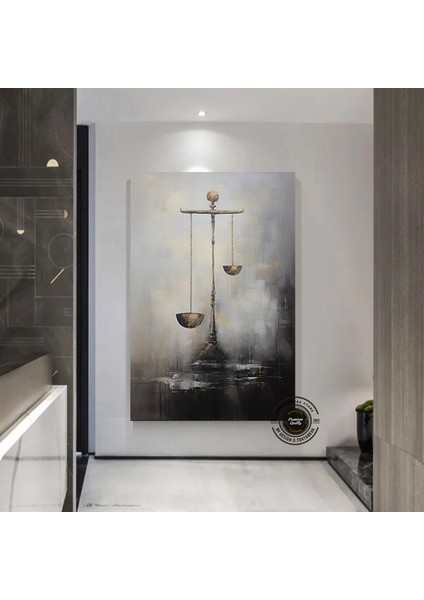 Adalet Terazisi Kanvas Sanatı; Avukat Ofis Duvar Dekoru; Baskılı Sanat; Avukat Hediyesi; Adalet Deng modelleri