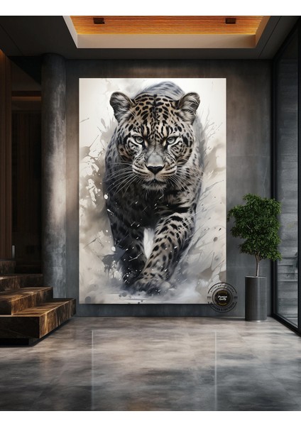 Leopar Soyut Sanat Çok Renkli Poster; Leopar Baskı; Leopar Tablosu; Leopar Duvar Dekoru; Hayvan Duvar indirimleri