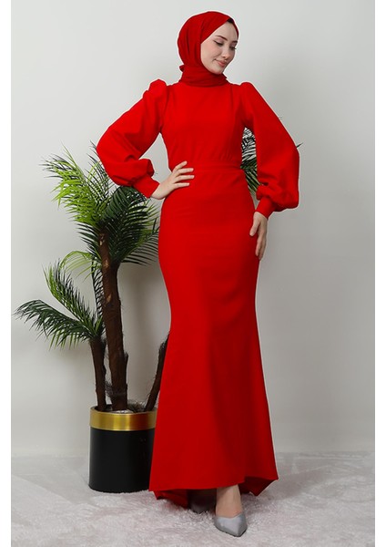 Lavin Krep Elbise Kırmızı fiyatları