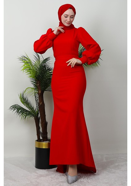 Lavin Krep Elbise Kırmızı fırsatları