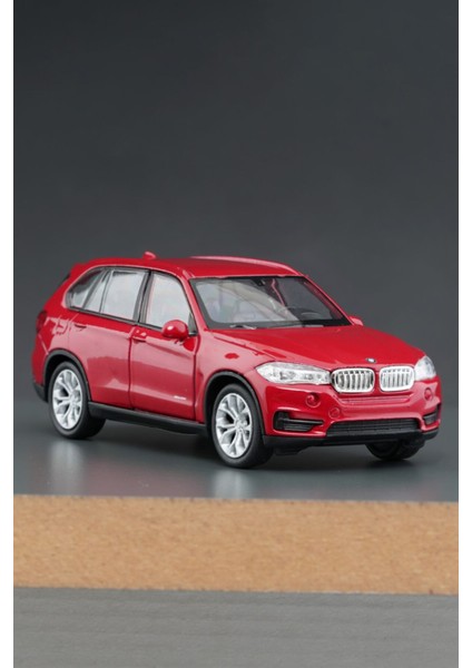 Kırmızı Bmw X5 Açılır Kapı Çek Bırak Oyuncak Araba 1:32 Ölçek 11 cm