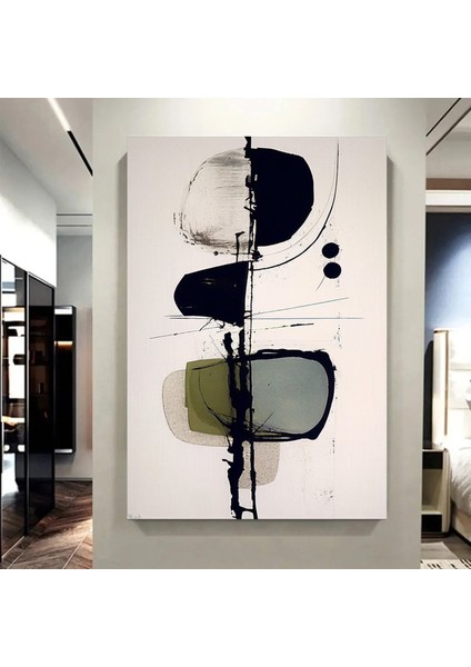 Geometrik Boyama Mürekkep Soyut Sanat, Modern Yaratıcı Kanvas Tablo, Geometrik Soyut Sanat fırsatları