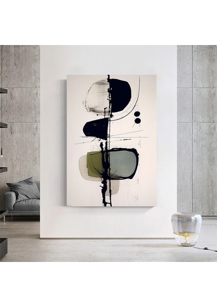 Geometrik Boyama Mürekkep Soyut Sanat, Modern Yaratıcı Kanvas Tablo, Geometrik Soyut Sanat indirimleri